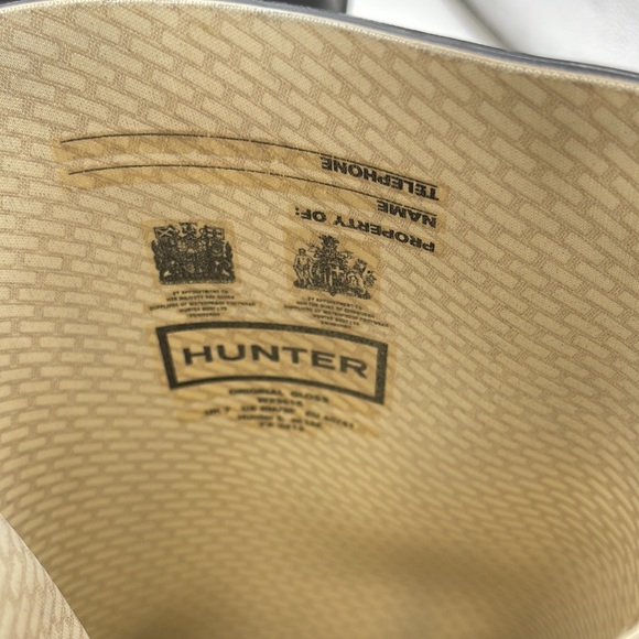 Hunter Tall Gloss Rain Boots Size 8 M - Picture 8 of 13